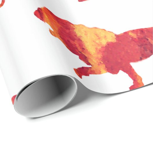 Feuerlöwen Geschenkpapier (Rolleneckpunkt)