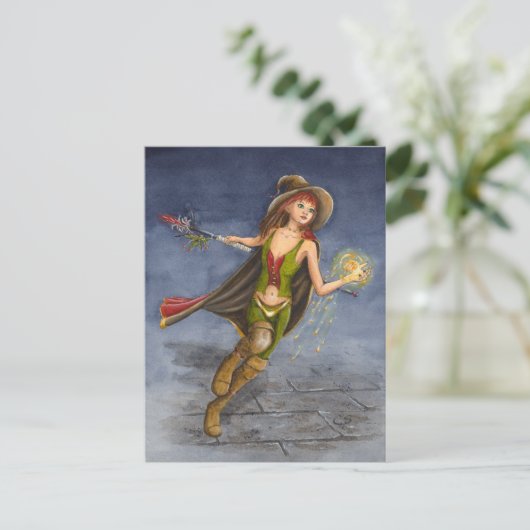 Feuermagie-Postkarte Postkarte (Stehend Vorderseite)