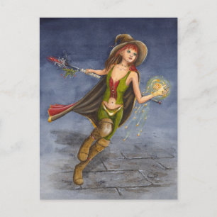 Feuermagie-Postkarte Postkarte