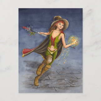 Feuermagie-Postkarte Postkarte