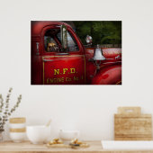 Feuermann - Das ist mein Lastwagen Poster (Küche)