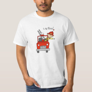 Feuermann-Strichmännchen T-Shirt