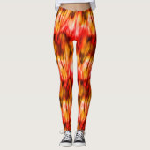 Feuermarmor Abstrakt Leggings (Vorderseite)