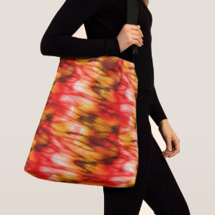 Feuermarmor Abstrakt Tragetaschen Mit Langen Trägern