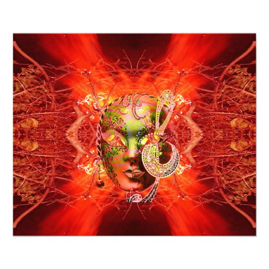 Feuermaske Fotodruck (Vorne)
