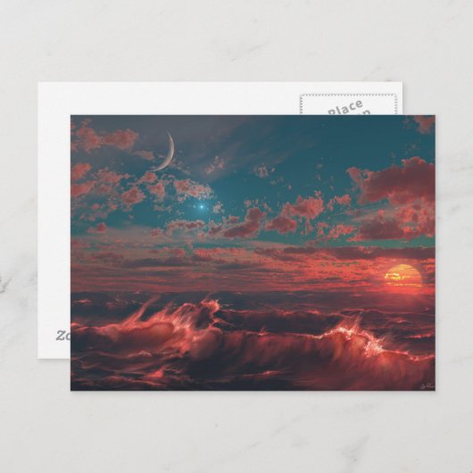 Feuermeer Postkarte (Vorne/Hinten)