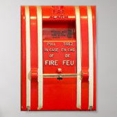 Feuermeldeplakat Poster (Vorne)