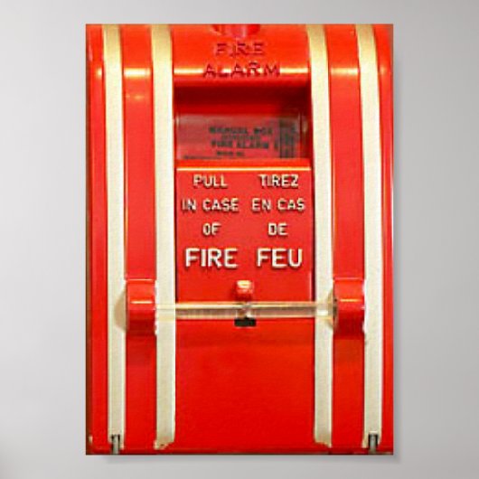 Feuermeldeplakat Poster (Vorne)