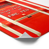 Feuermeldeplakat Poster (Ecke)