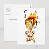 Feuermikrofon Postkarte (Vorne/Hinten)