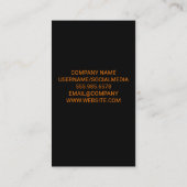 Feuermikrofon Visitenkarte (Rückseite)