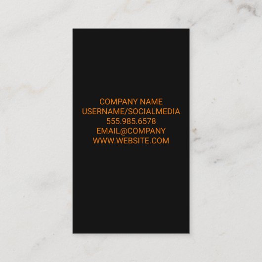 Feuermikrofon Visitenkarte (Rückseite)