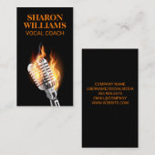 Feuermikrofon Visitenkarte (Vorne/Hinten)