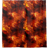Feuermuster Duschvorhang (Vorderseite)