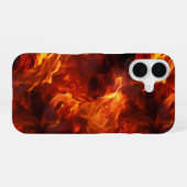 Feuermuster iPhone 16 Hülle (Rückseite (Horizontal))