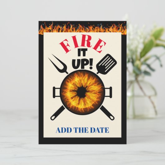 FEUERN EINLADUNG (Stehend Vorderseite)