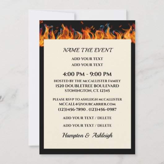 FEUERN EINLADUNG (Rückseite)