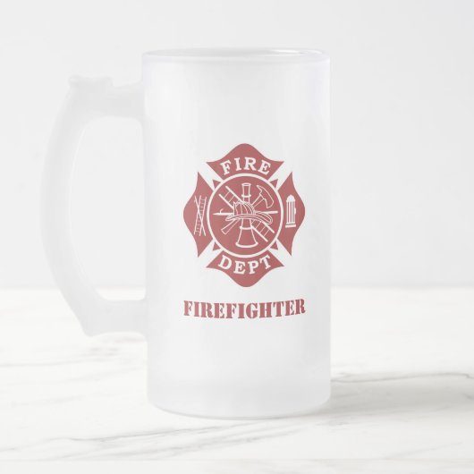 Feuern Sie Abteilung/mattierte GlasTasse des Mattglas Bierglas (Links)