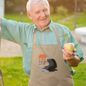 Feuern Sie es in Flammen und Grill Personalisiert Lange Schürze