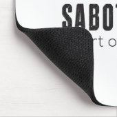 Feuern Sie ihre Verantwortlichkeit Mousepad ab (Ecke)