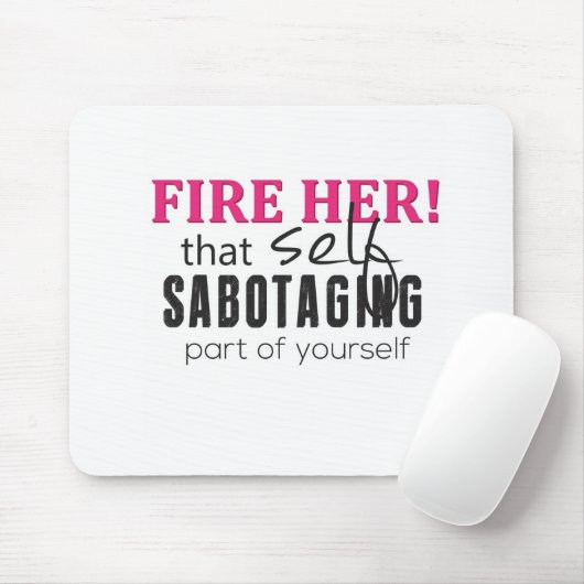 Feuern Sie ihre Verantwortlichkeit Mousepad ab (Mit Mouse)