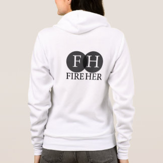Feuern Sie ihren weißen FlexFleece-ZipHoodie ab Hoodie