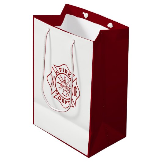 Feuern Sie Mittlere Geschenktüte (Vorderseite Schrägansicht)