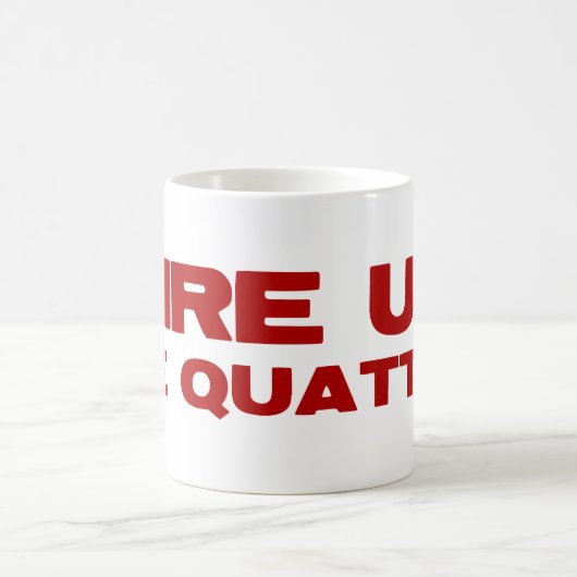 Feuern Sie oben das Quattro ab Kaffeetasse (Mittel)