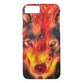 Feuern Sie Wolf Djinn Fantasie-Kunst-Apple iPhone Case-Mate iPhone Hülle (Rückseite)
