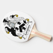 Feuernelken-Familienwappen Tischtennis Schläger (Seitenansicht)