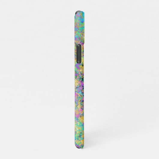 Feueropal Edelstein Imitate Gold Iridescent iPhone Hülle (Rechte Seite)