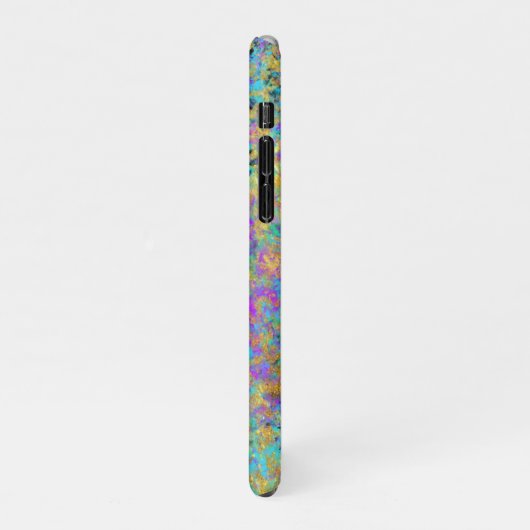 Feueropal Edelstein Imitate Gold Iridescent iPhone Hülle (Linke Seite)