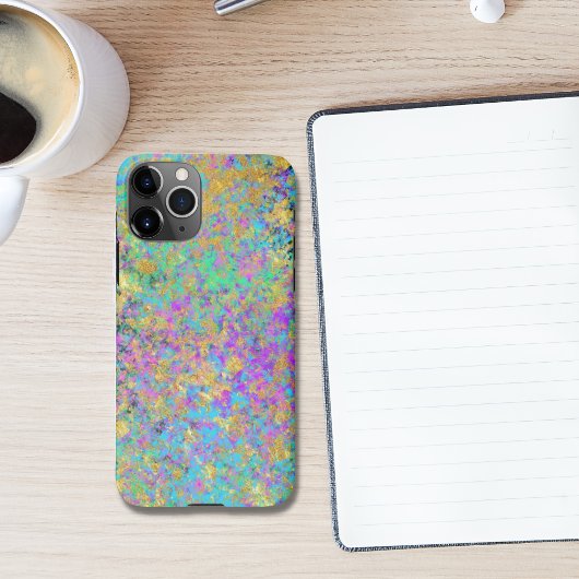 Feueropal Edelstein Imitate Gold Iridescent iPhone Hülle