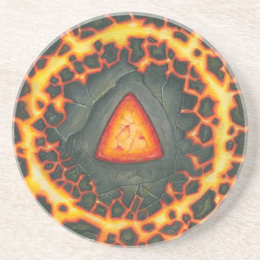 Feueropal Getränkeuntersetzer (Vorne)