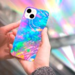 Feueropal-Imitate-Folie iPhone-Gehäuse iPhone 14 Hülle<br><div class="desc">Bitte beachten Sie,  dass der irisierende Effekt nicht real ist,  sondern nur simuliert</div>