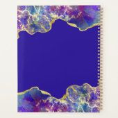 Feueropal Lila und goldene Marmorskultur Planer (Rückseite)