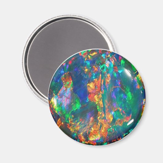 Feueropal Magnet (Vorderseite/Rückseite)