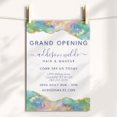 Feueropal Moderne Rainbow Edelstone Business Flyer