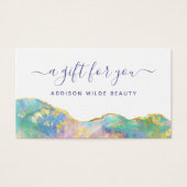 Feueropal-Rainbow-Edelstein-Geschenkkarte (Vorderseite)