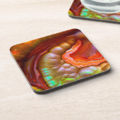 Feueropal Untersetzer (Linke Seite)