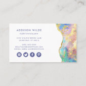 Feueropal Visitenkarte (Rückseite)