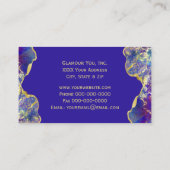 Feueropale und Gold Glitzy Visitenkarte (Rückseite)