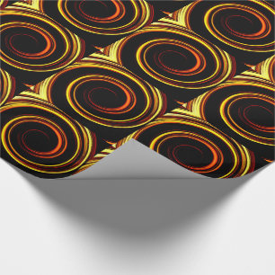 Feuerorangenspirale Geschenkpapier