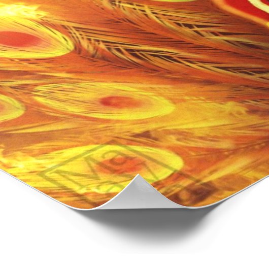 Feuerpfau Poster (Ecke)