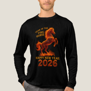 Feuerpferd 2026 Jahr des Feuerpferdes Tri-Blend Shirt