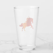 Feuerpferd Aufkleber Glas (Rückseite)