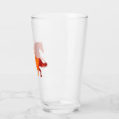 Feuerpferd Aufkleber Glas (Links)