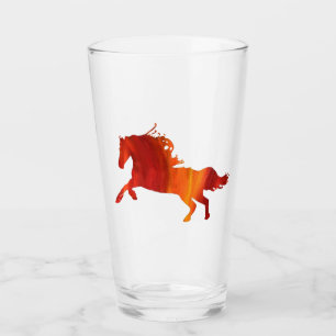 Feuerpferd Aufkleber Glas