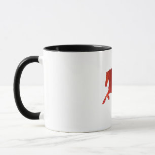 Feuerpferd Aufkleber Tasse