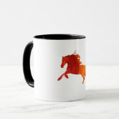 Feuerpferd Aufkleber Tasse (Vorderseite Links)